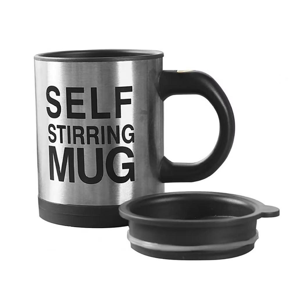 Mug 400Ml Electric Mixing Cup Lazy Automatic Self Stirring Coffee Milk Drink Mug Blender Stainless Steel with Lid Gift Box
