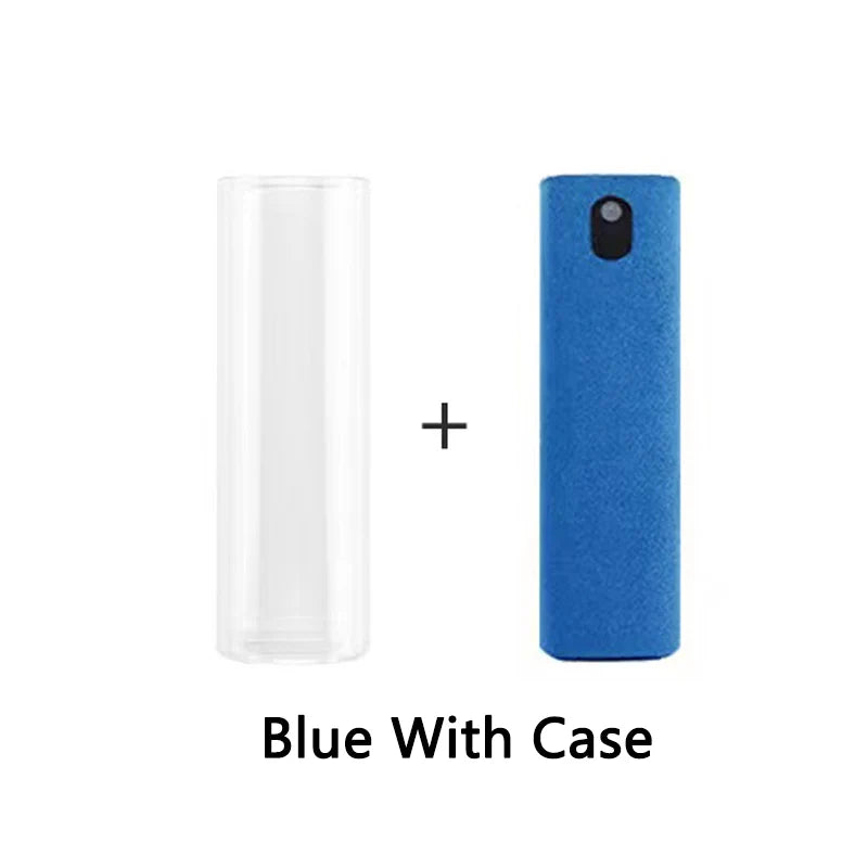 2 in 1 Microfiber Screen Cleaner Spray Bottle Set Mobile Phone Ipad Computer Microfiber Cloth Wipe Iphone Cleaning Glasses Wipes