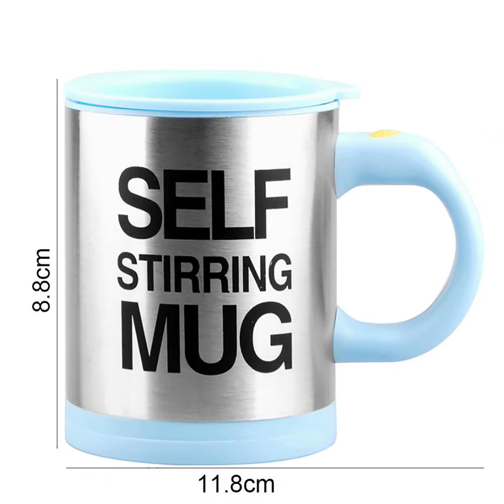 Mug 400Ml Electric Mixing Cup Lazy Automatic Self Stirring Coffee Milk Drink Mug Blender Stainless Steel with Lid Gift Box